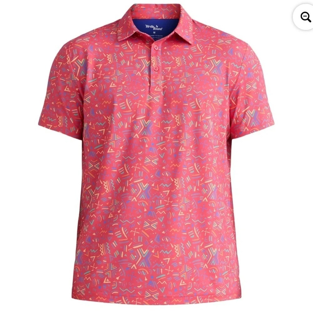 Birdie Bound Coral Golf Polo